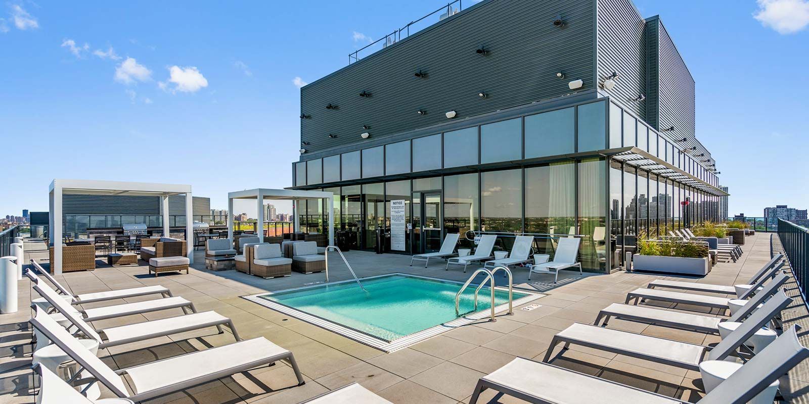 Elevate Lincoln Park Pool Roof Deck and Cabanas